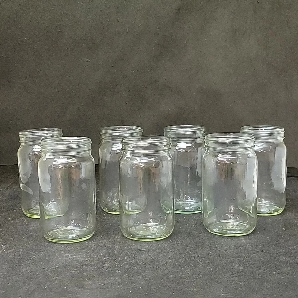 Laboratory Clear Glass Wide Mouth Storage Jar 4 1/4